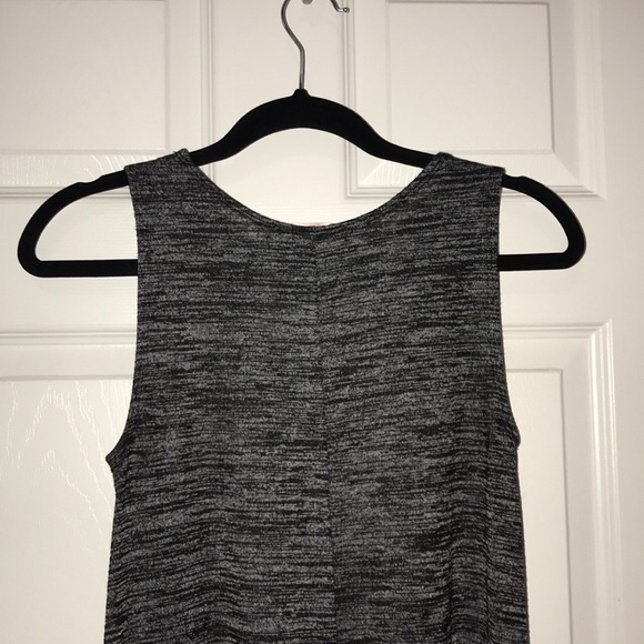 Sleeveless Grey T-Shirt Dress - Picture 4 of 5